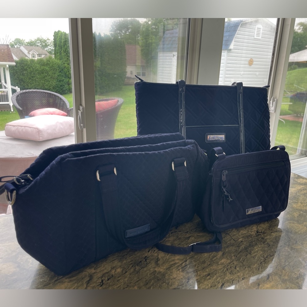 Vera Bradley shoulder, arm, and crossbody purses - Navy Blue